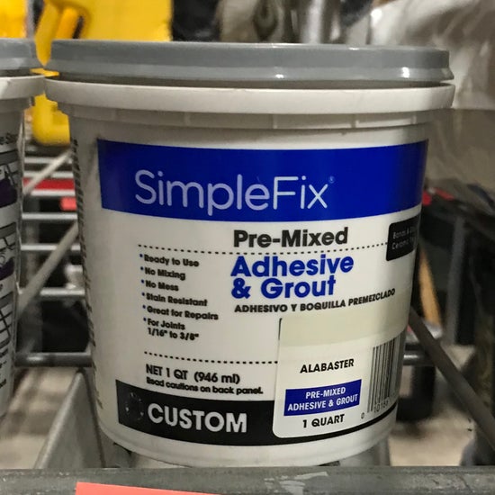 Adhesive & Grout, Pre-mixed 1 quart