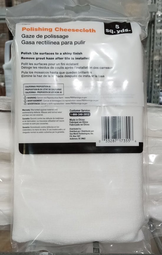 Polishing Cheesecloth