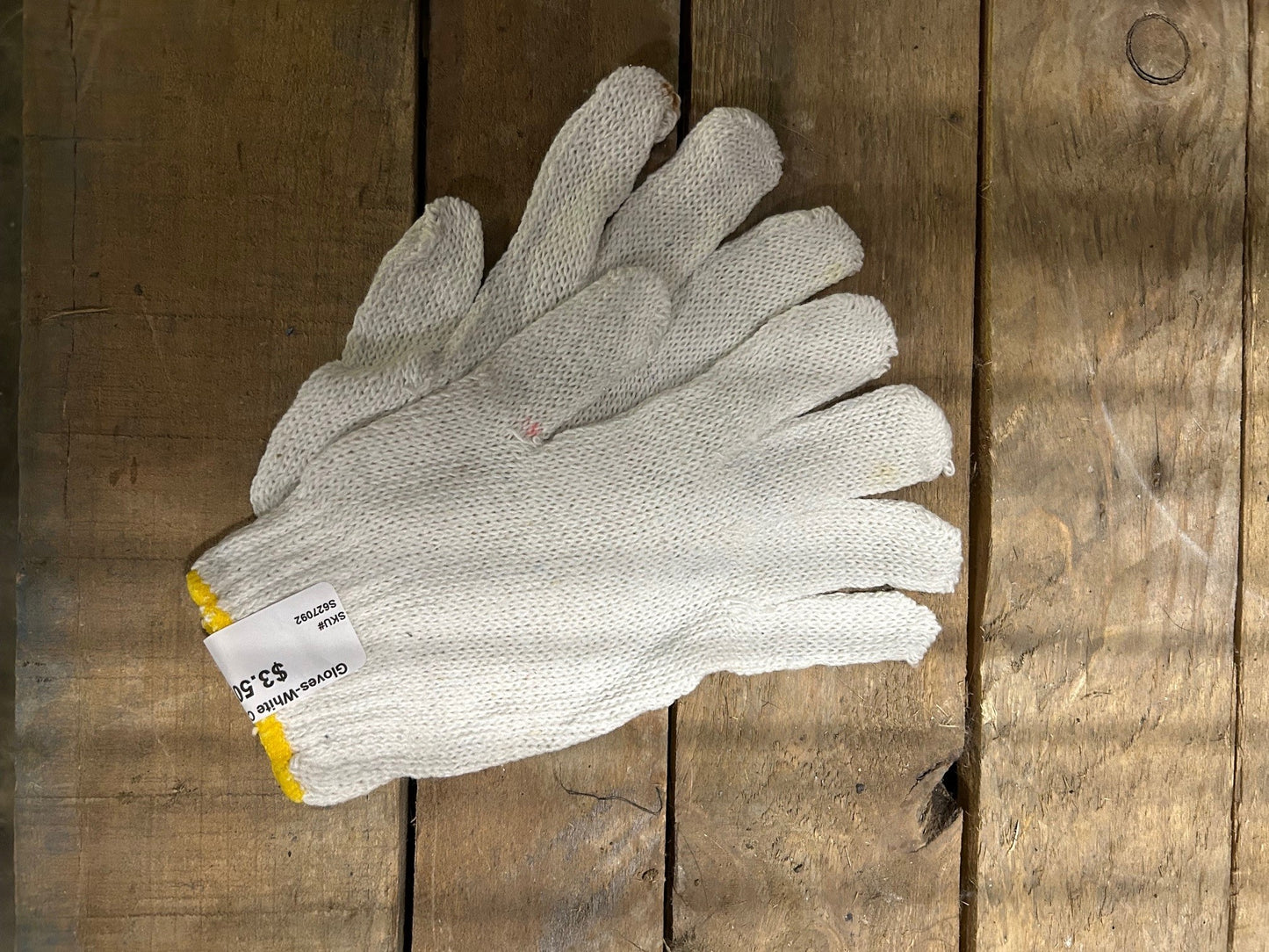 Gloves, White Cotton