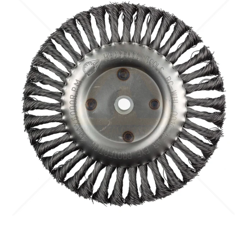 Wire Brush Wheel, 8" HedgeHog