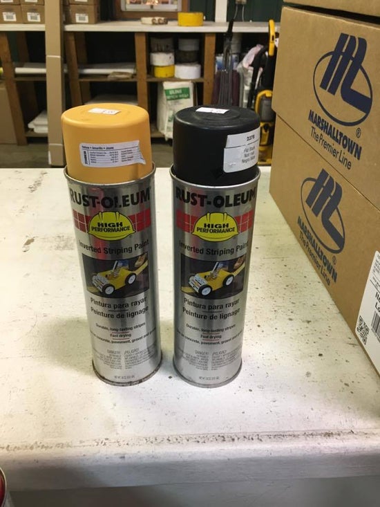 Spray Paint, Rust-oleum Industrial Striping Spray Paint