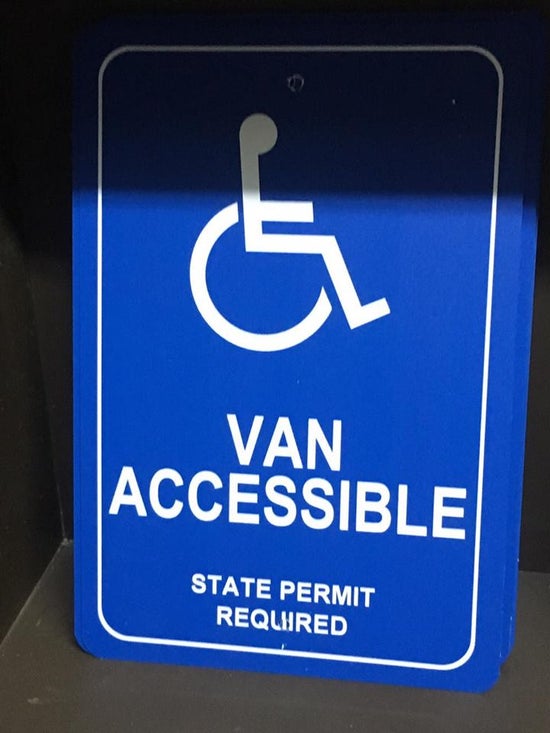 Sign, Van Accessible