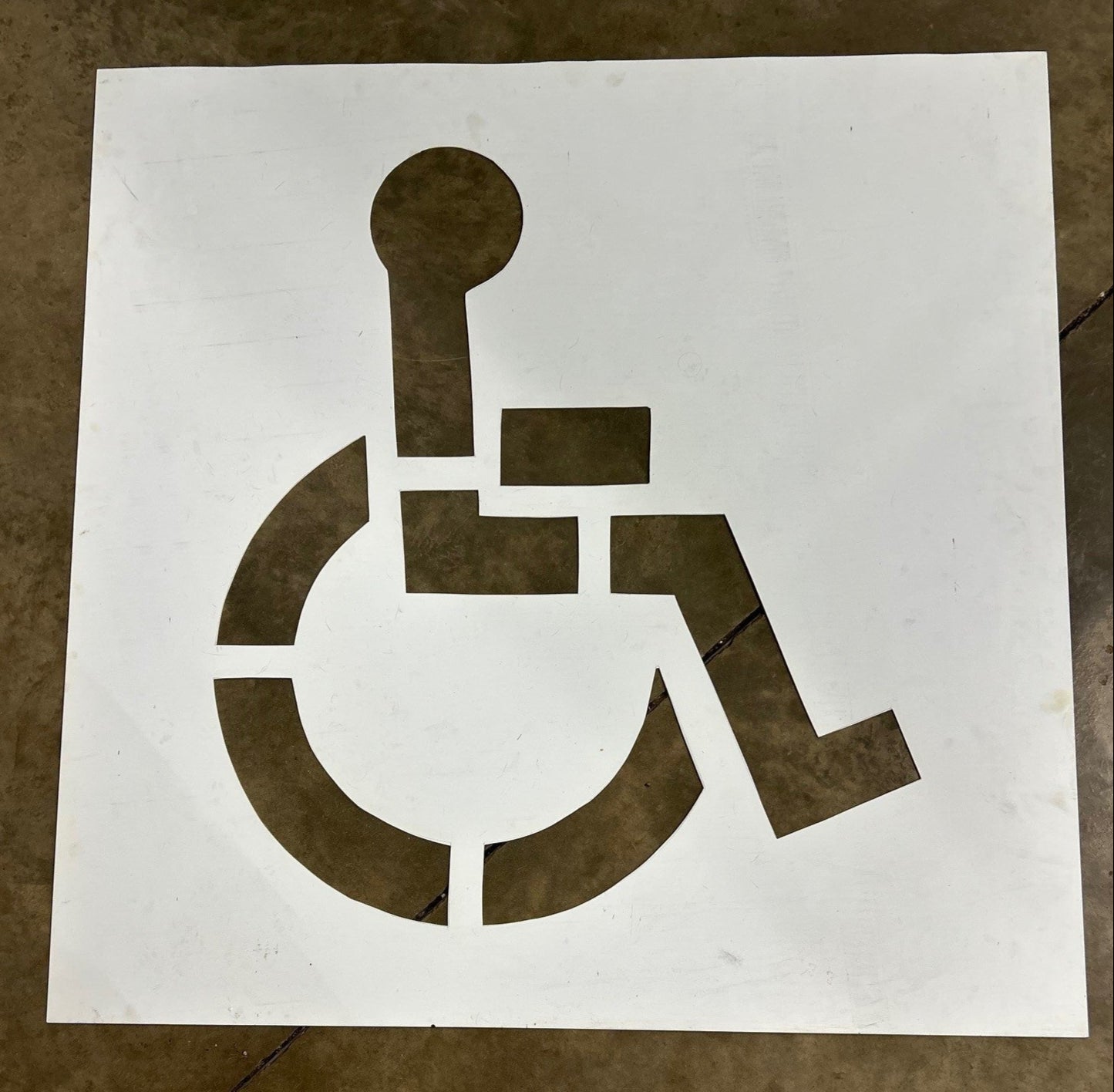 Stencil, Handicapped Parking Lot Stencil