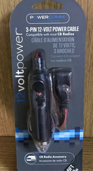 3-Pin 12-volt power cable