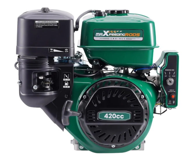 Maxpeedingrods MXR420E 4-Stroke Gas Engine with Electric Start 15HP 420cc Horizontal