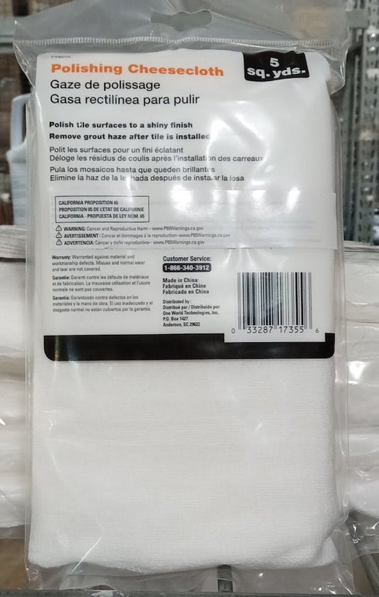 Polishing Cheesecloth