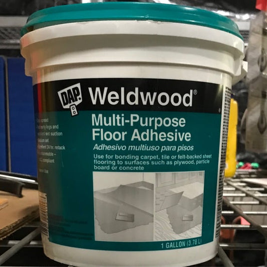 Adhesive, DAP Multi-purpose Floor Adhesive 1 gallon