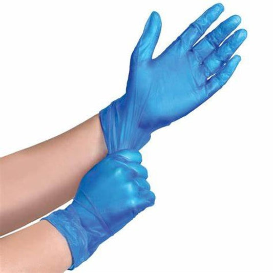 Gloves, Blue PVC